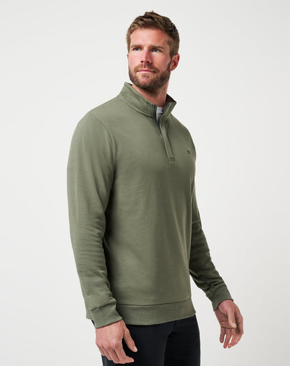 TravisMathew | Cloud Quarter Zip 2.0 - Dark Olive