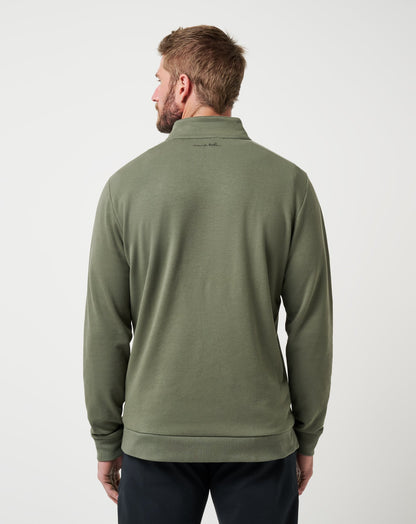 TravisMathew | Cloud Quarter Zip 2.0 - Dark Olive