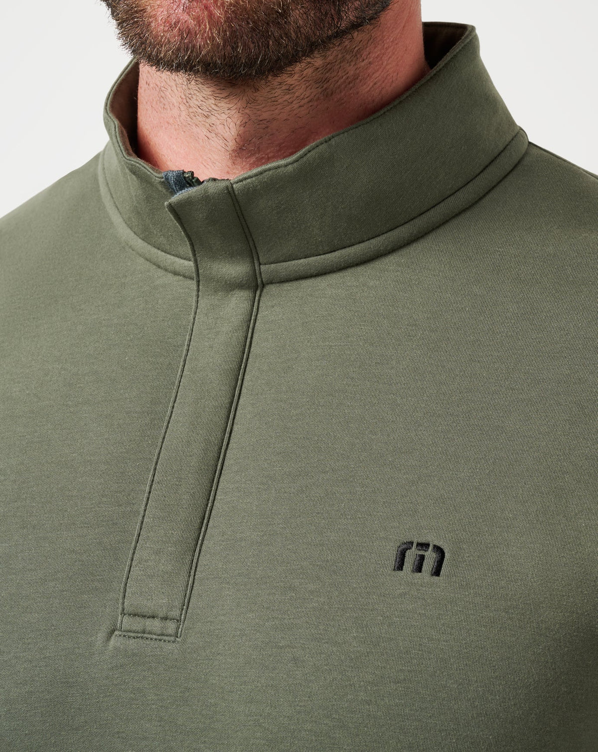 TravisMathew | Cloud Quarter Zip 2.0 - Dark Olive