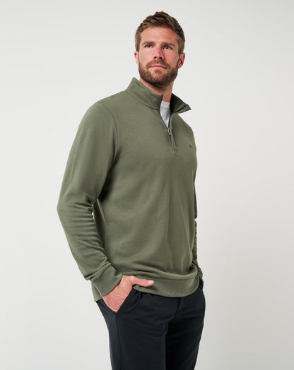 TravisMathew | Cloud Quarter Zip 2.0 - Dark Olive