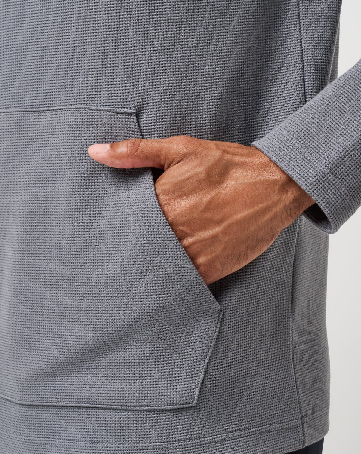 TravisMathew | Performance Waffle Quarter Zip - Quiet Shade