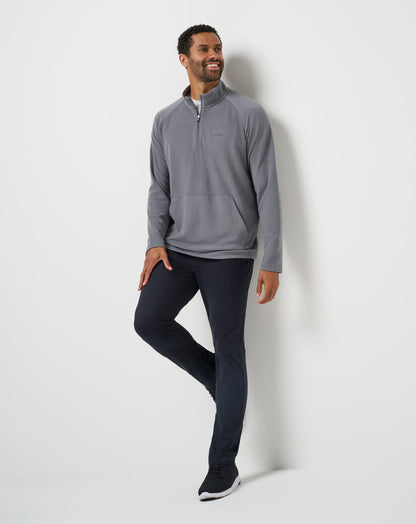 TravisMathew | Performance Waffle Quarter Zip - Quiet Shade
