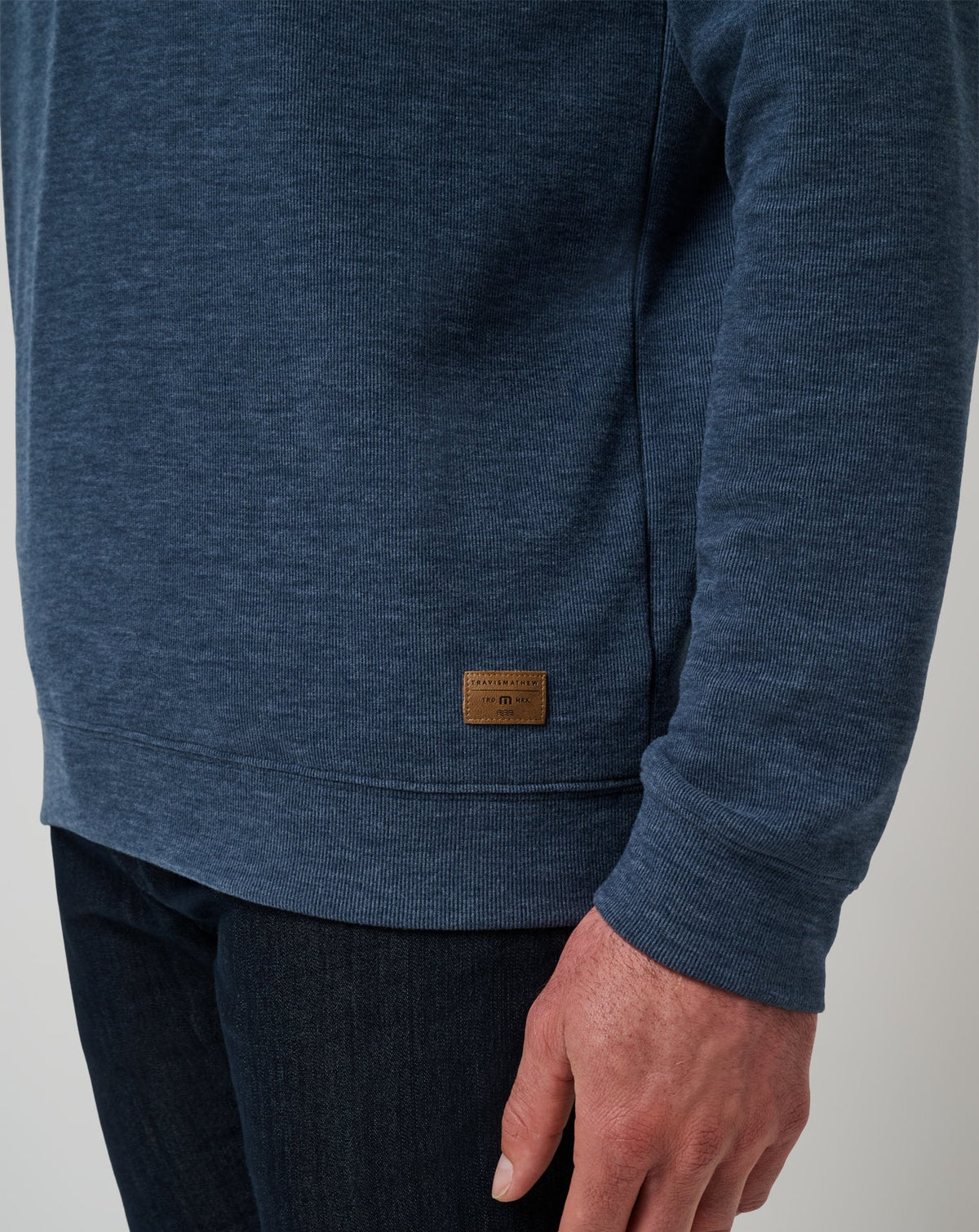 TravisMathew | Cloud Sweater Quarter Zip - Heather Navy