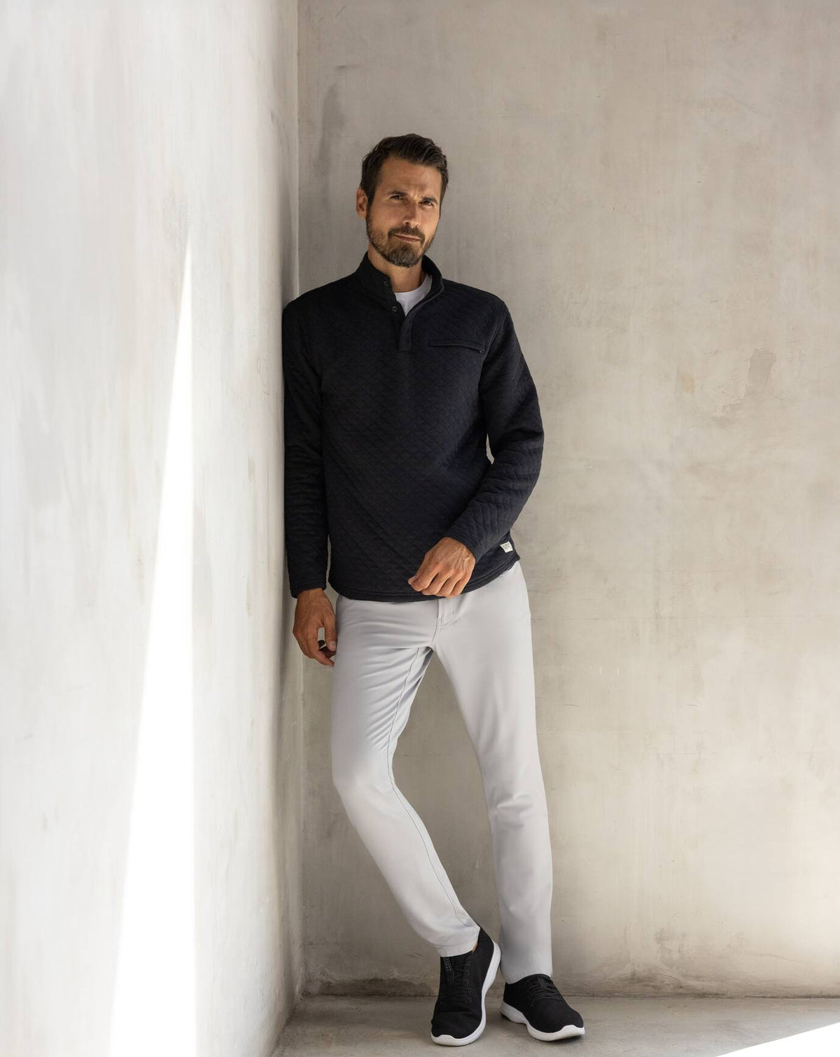 TravisMathew | Transatlantic Quarter Zip - Black