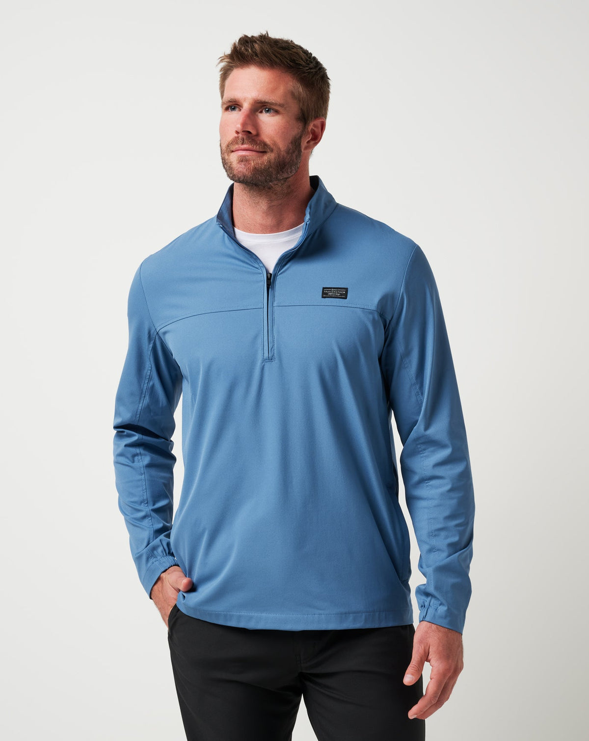 TravisMathew | Wanderlust Quarter Zip - Copen Blue