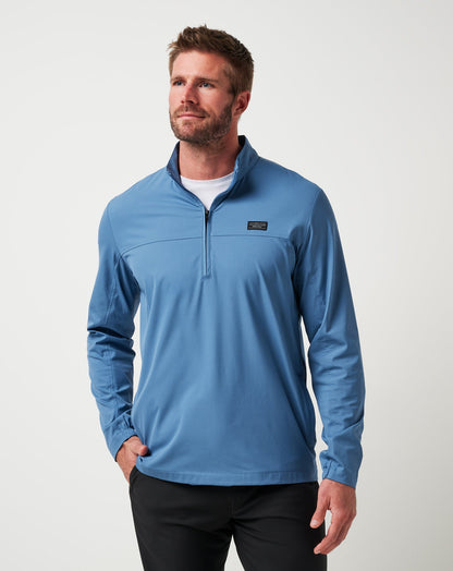 TravisMathew | Wanderlust Quarter Zip - Copen Blue