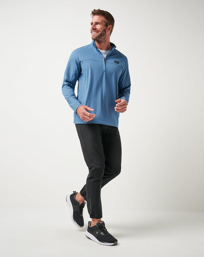 TravisMathew | Wanderlust Quarter Zip - Copen Blue