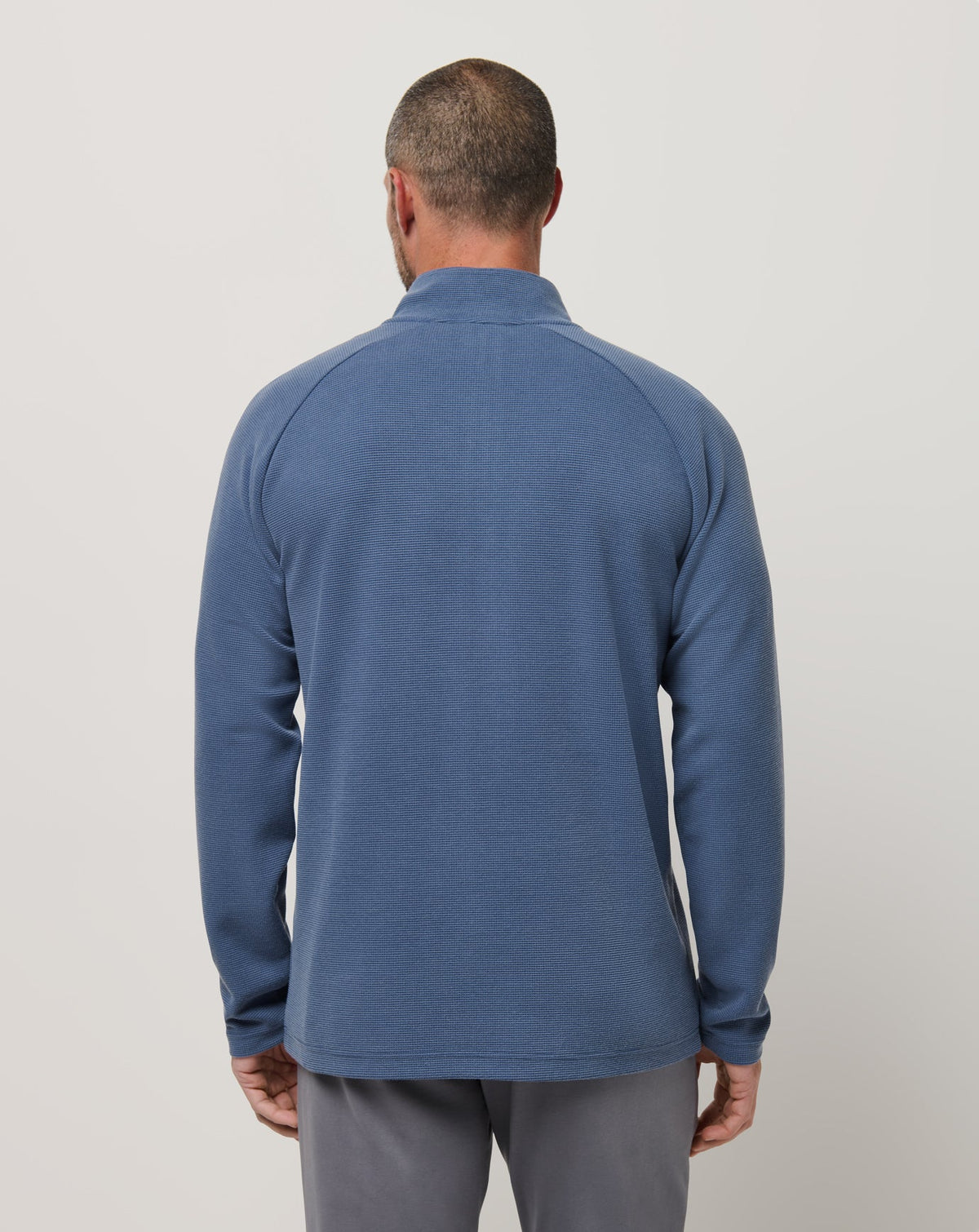 TravisMathew | Performance Waffle Quarter Zip - Bering Sea