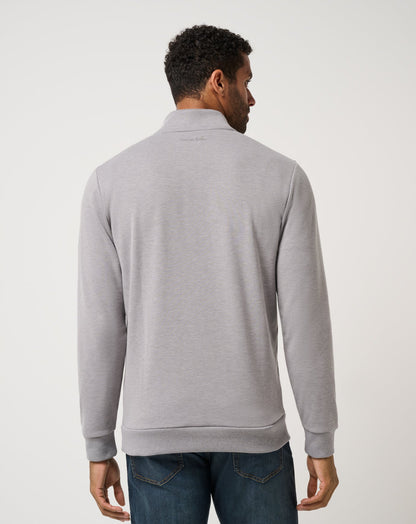 TravisMathew | Cloud Quarter Zip 2.0 - Heather Medium Grey