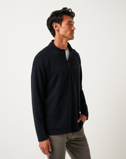 TravisMathew | Performance Waffle Quarter Zip - Black