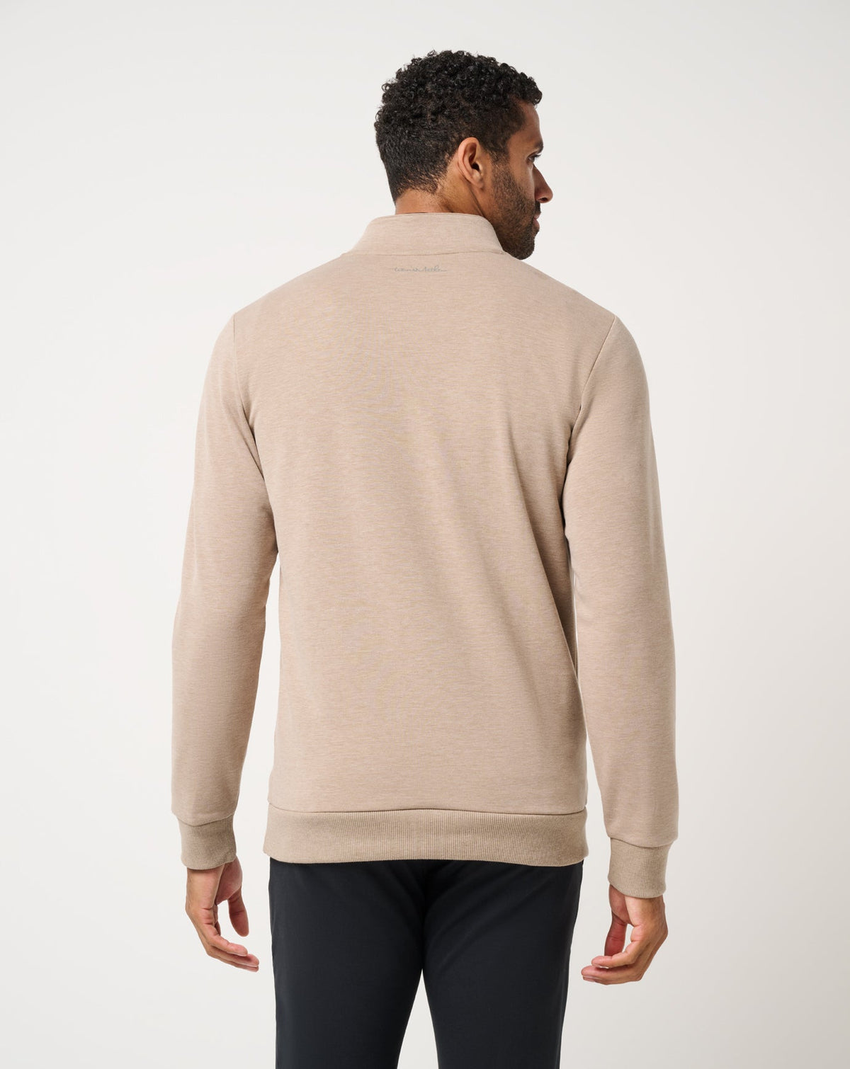 TravisMathew | Cloud Quarter Zip 2.0 - Heather Portabella Brown
