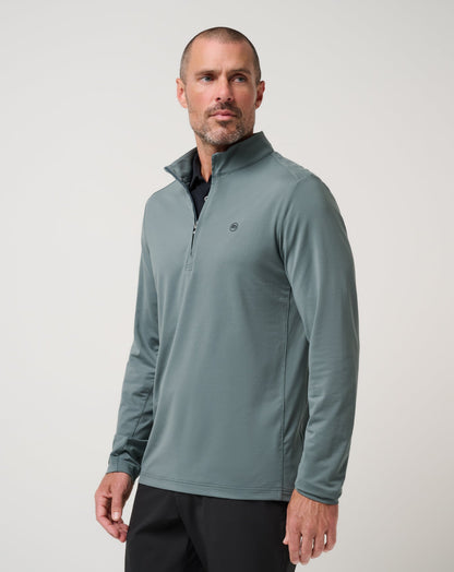 TravisMathew | Heater Pro Quarter Zip - Balsam Green