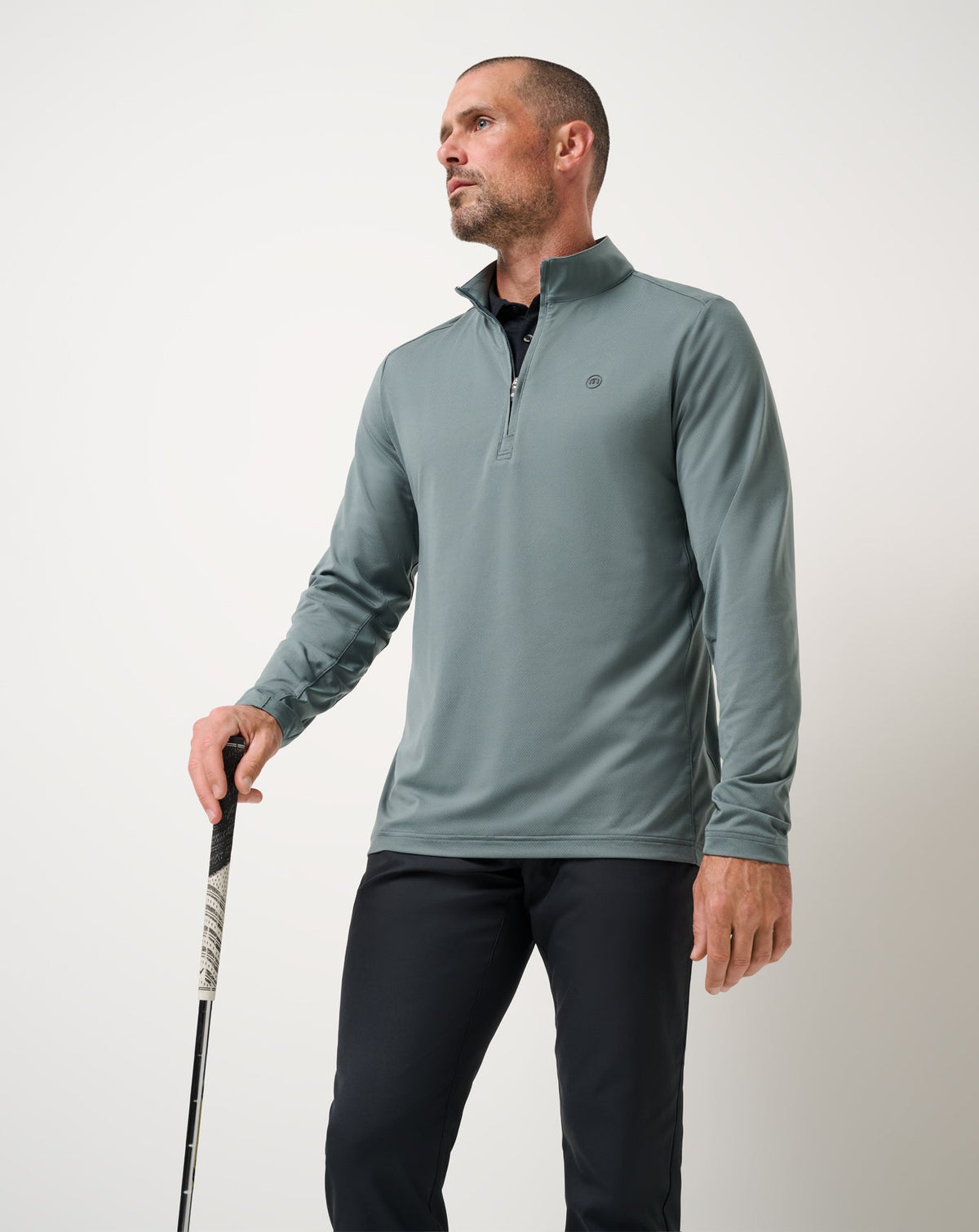 TravisMathew | Heater Pro Quarter Zip - Balsam Green