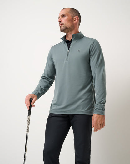 TravisMathew | Heater Pro Quarter Zip - Balsam Green