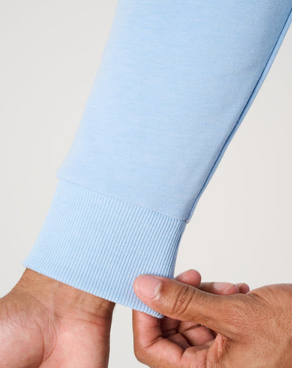 TravisMathew | Cloud Quarter Zip 2.0 - Heather Powder Blue
