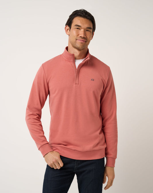 TravisMathew | Cloud Quarter Zip 2.0 - Brick Dust