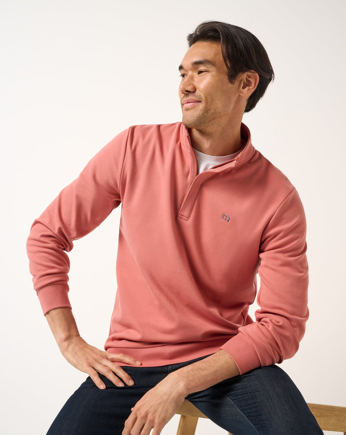 TravisMathew | Cloud Quarter Zip 2.0 - Brick Dust