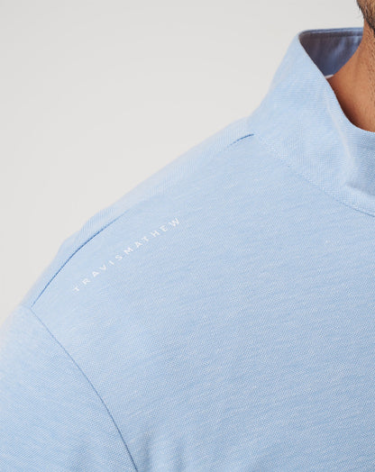 TravisMathew | Chicago Cubs Time To Tailgate Quarter Zip - Heather Blue