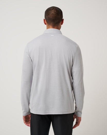 TravisMathew | San Francisco Giants Time To Tailgate Quarter Zip - Heather Grey