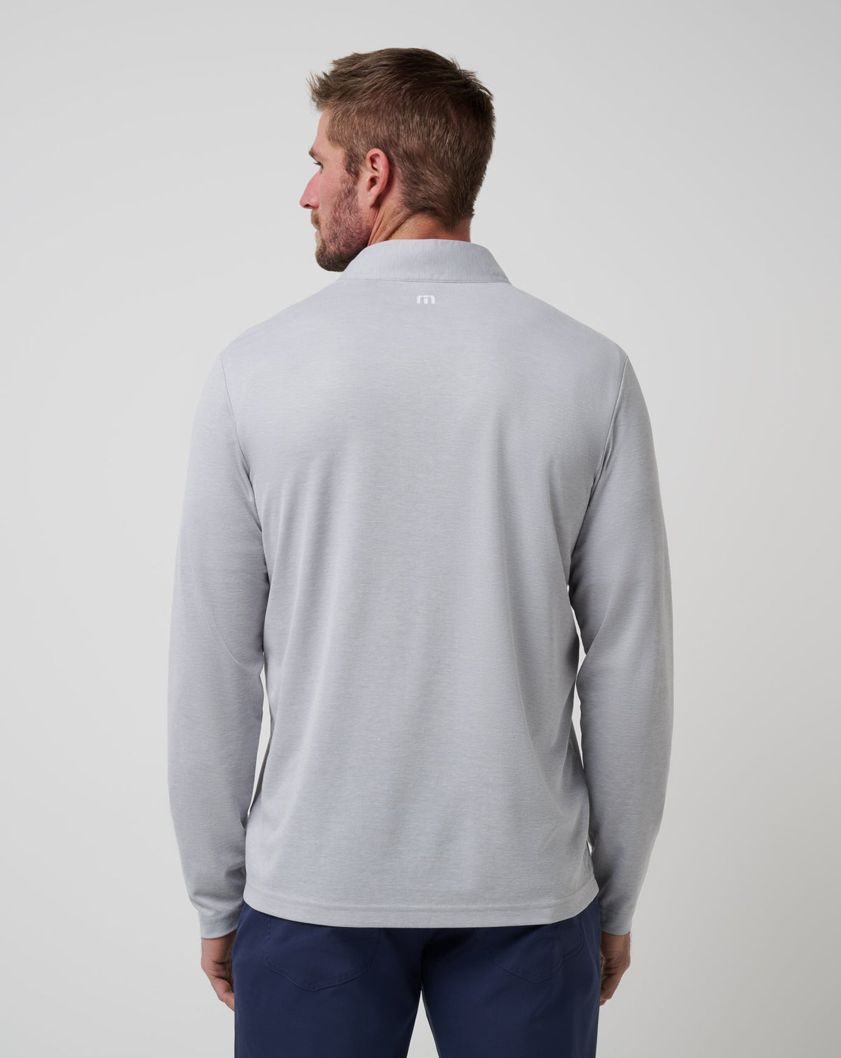 TravisMathew | New York Yankees Time To Tailgate Quarter Zip - Heather Grey