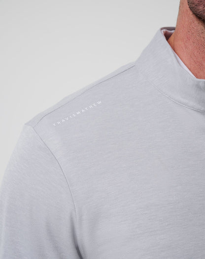 TravisMathew | New York Yankees Time To Tailgate Quarter Zip - Heather Grey