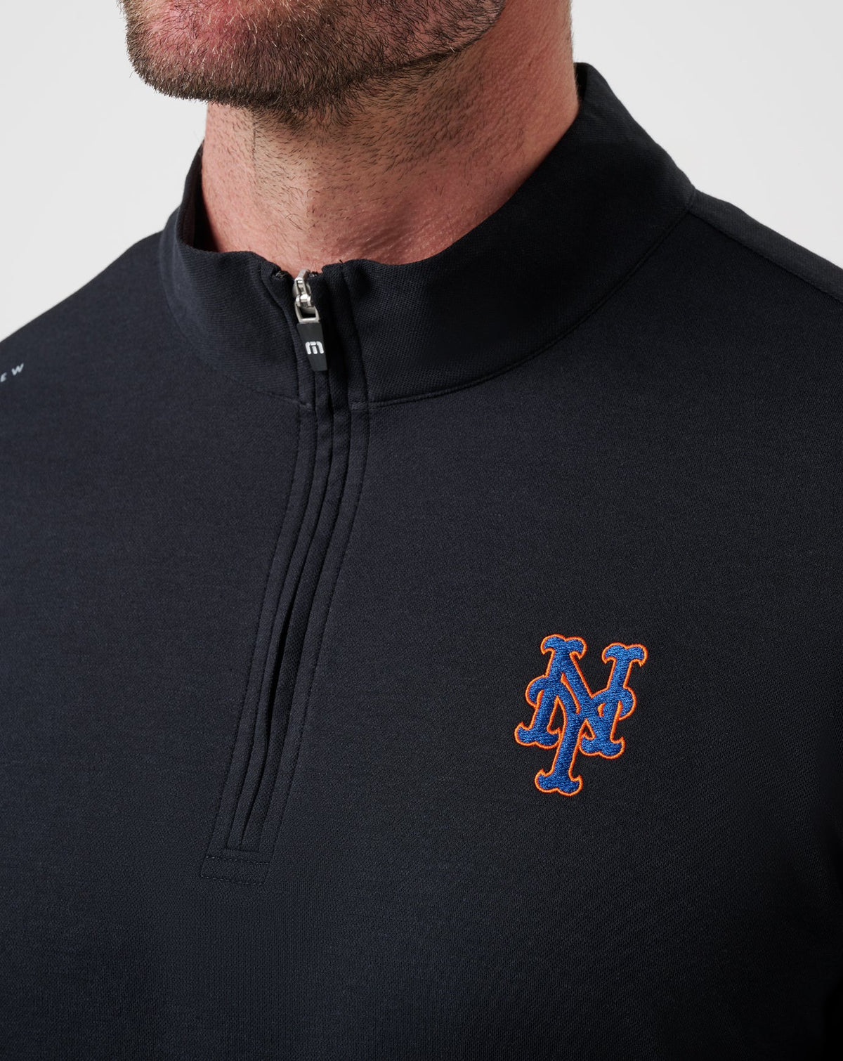 TravisMathew | New York Mets Time To Tailgate Quarter Zip - Black