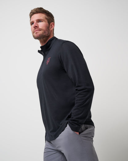 TravisMathew | New York Mets Time To Tailgate Quarter Zip - Black