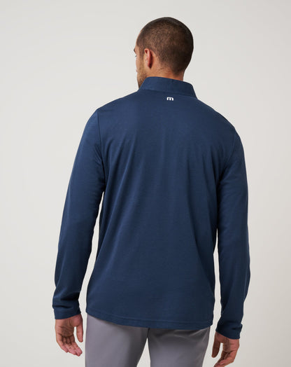 TravisMathew | Atlanta Braves Time To Tailgate Quarter Zip - Navy