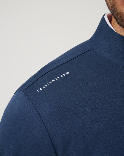 TravisMathew | Atlanta Braves Time To Tailgate Quarter Zip - Navy