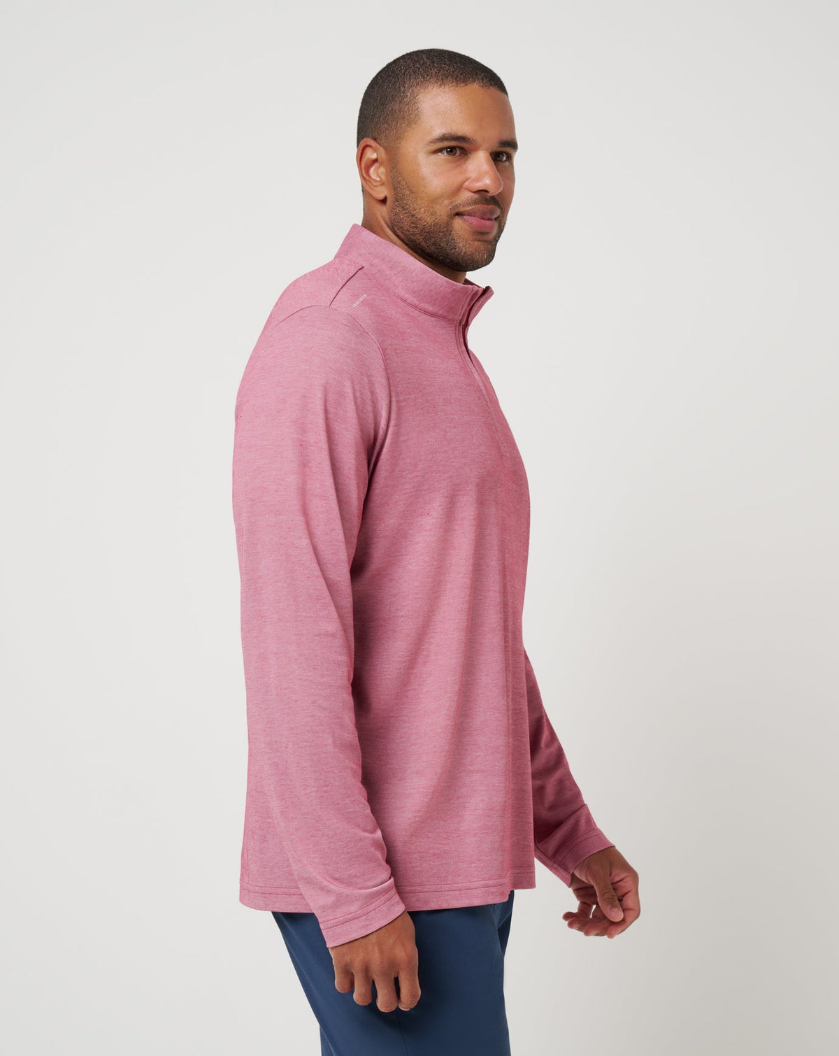 TravisMathew | Cleveland Guardians Time To Tailgate Quarter Zip - Heather Red