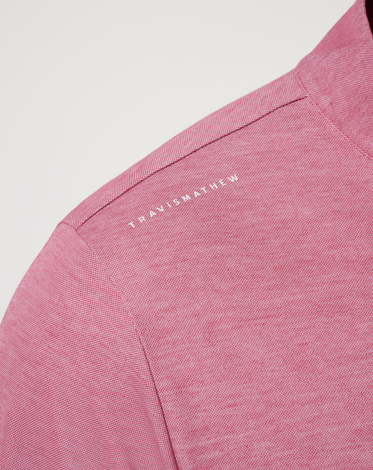 TravisMathew | Cleveland Guardians Time To Tailgate Quarter Zip - Heather Red