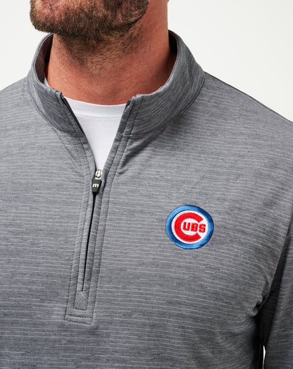 TravisMathew | Chicago Cubs The Heater Quarter Zip - Sleet/Quiet Shade