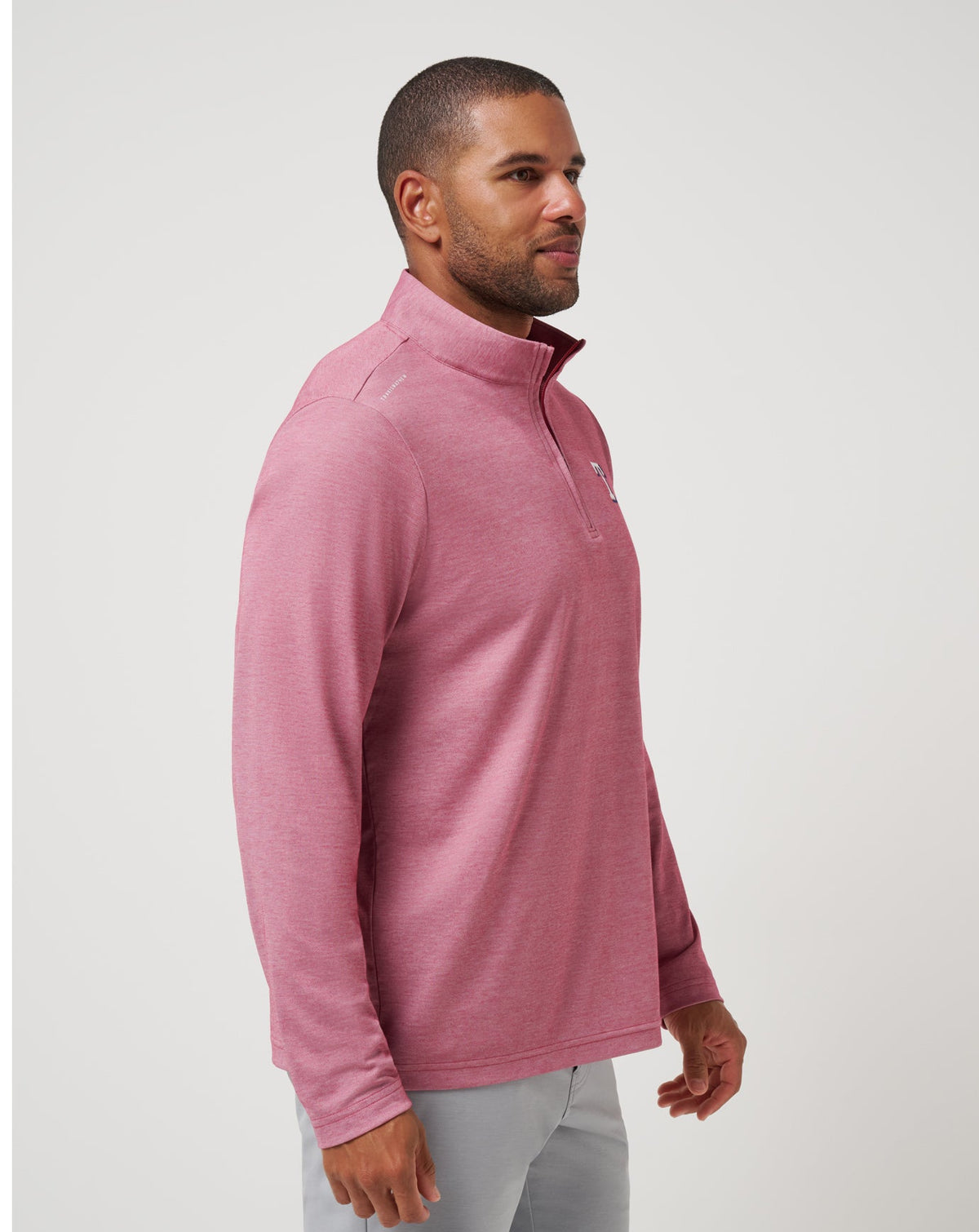 TravisMathew | Texas Rangers Time To Tailgate Quarter Zip - Heather Red