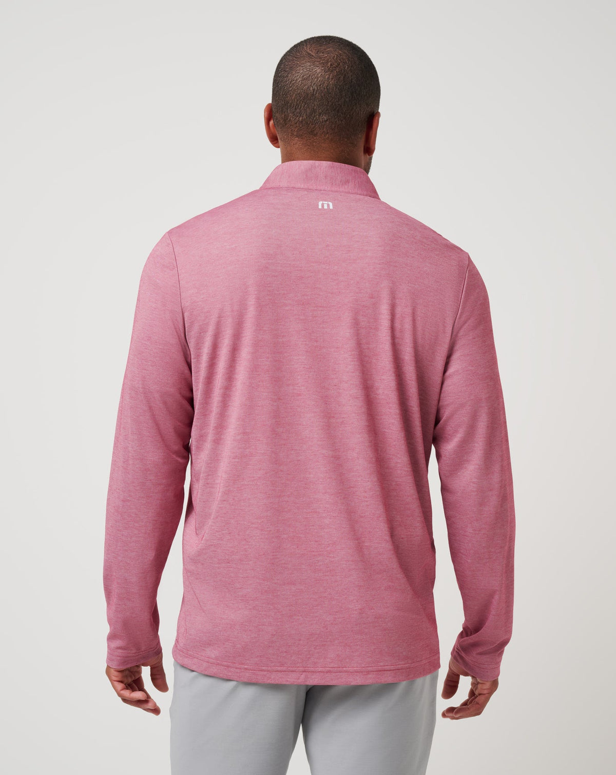 TravisMathew | Texas Rangers Time To Tailgate Quarter Zip - Heather Red
