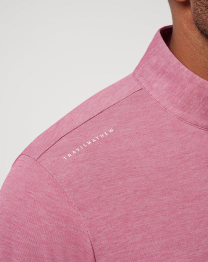 TravisMathew | Texas Rangers Time To Tailgate Quarter Zip - Heather Red