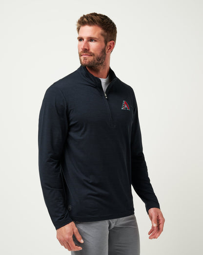TravisMathew | Arizona Diamondbacks The Heater Quarter Zip - Black