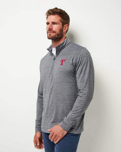 TravisMathew | Texas Rangers The Heater Quarter Zip - Sleet/Quiet Shade