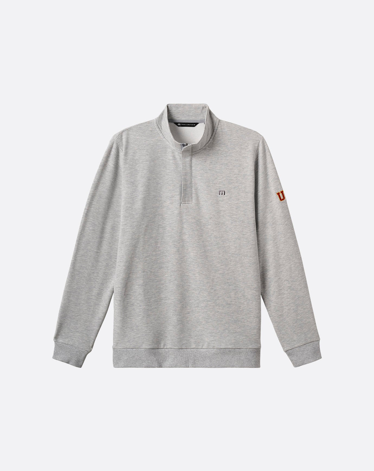 TravisMathew | USC Cloud Quarter Zip 2.0 - Heather Light Grey