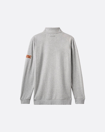TravisMathew | USC Cloud Quarter Zip 2.0 - Heather Light Grey