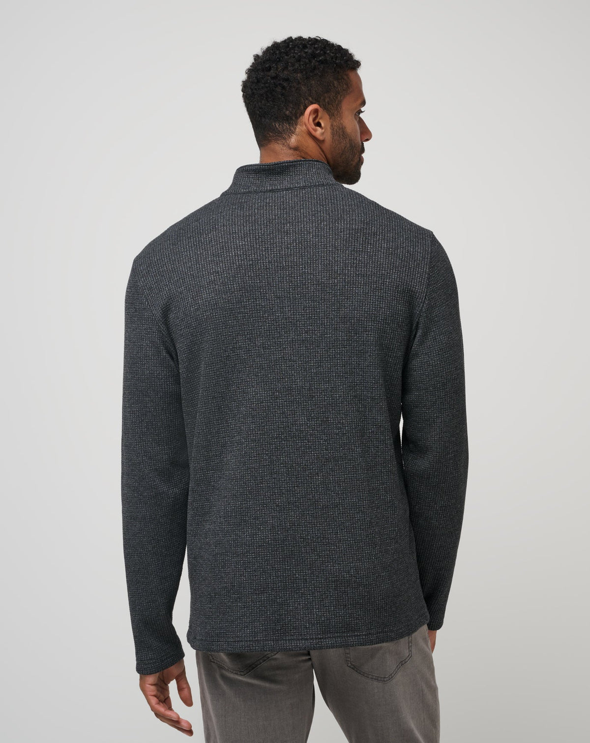 TravisMathew | Last Sunset Quarter Zip - Heather Dark Grey