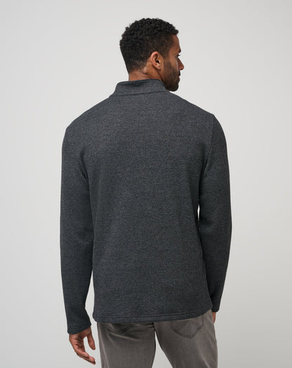 TravisMathew | Last Sunset Quarter Zip - Heather Dark Grey