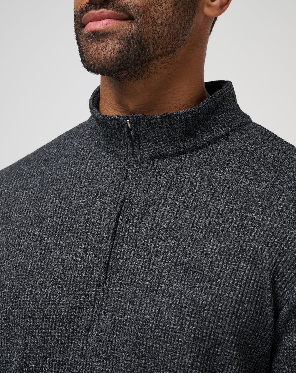 TravisMathew | Last Sunset Quarter Zip - Heather Dark Grey
