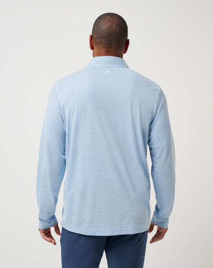TravisMathew | Kansas City Roayals Time To Tailgate Quarter Zip - Heather Blue
