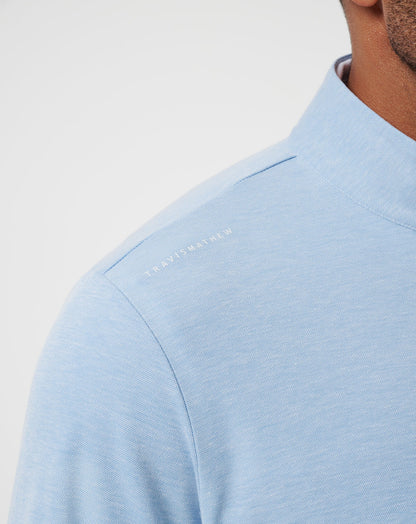 TravisMathew | Kansas City Roayals Time To Tailgate Quarter Zip - Heather Blue