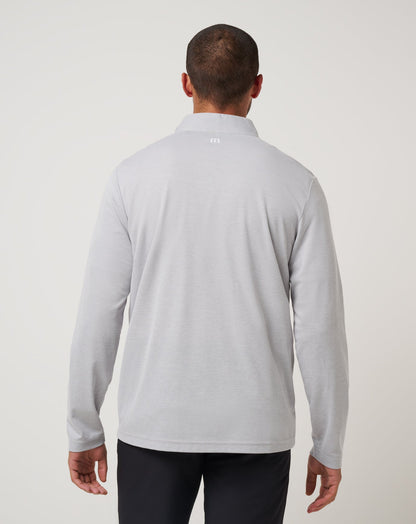 TravisMathew | Baltimore Orioles Time To Tailgate Quarter Zip - Heather Grey