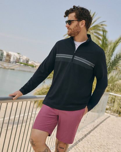 TravisMathew | Nautical Adventure Quarter Zip - Black