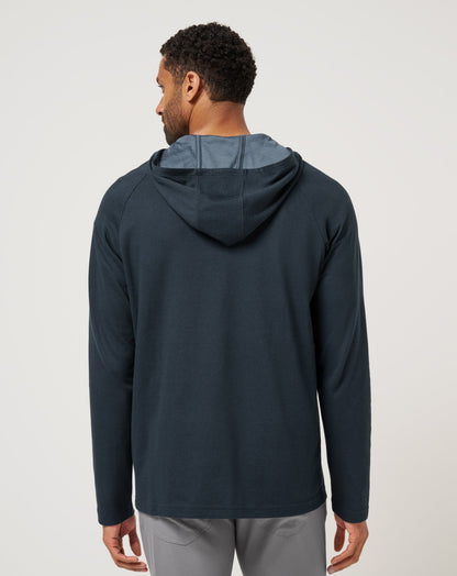 TravisMathew | Country Hopping Hooded Quarter Zip - Total Eclipse