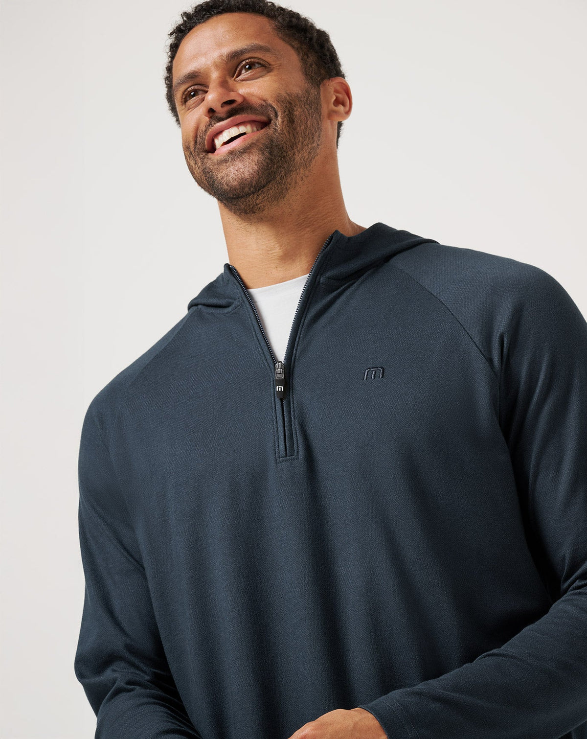 TravisMathew | Country Hopping Hooded Quarter Zip - Total Eclipse