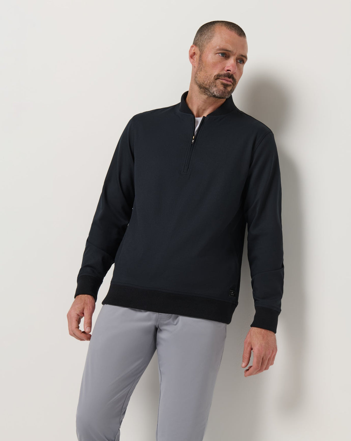 TravisMathew | Highway Men Quarter Zip - Black