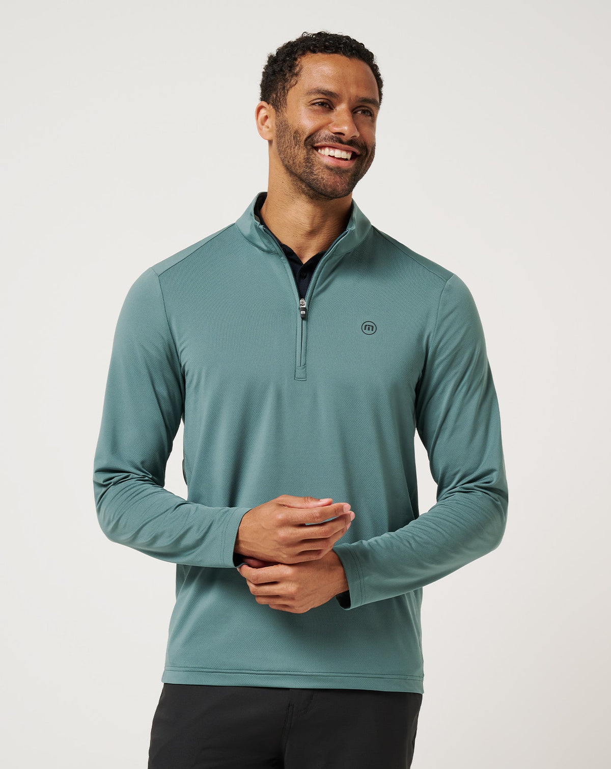 TravisMathew | Heater Pro Quarter Zip - Silver Pine